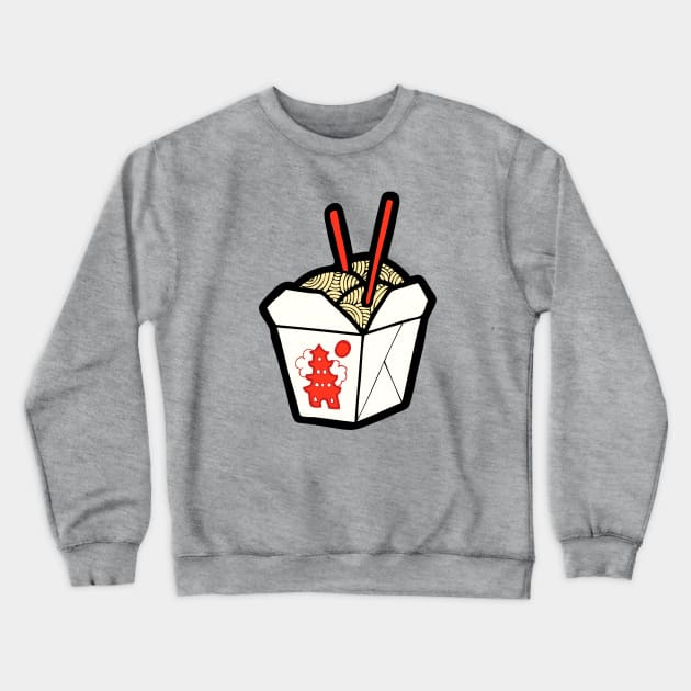 Take-Out Noodles Box Crewneck Sweatshirt by evannave